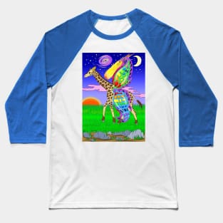 Giraffe with wings Baseball T-Shirt